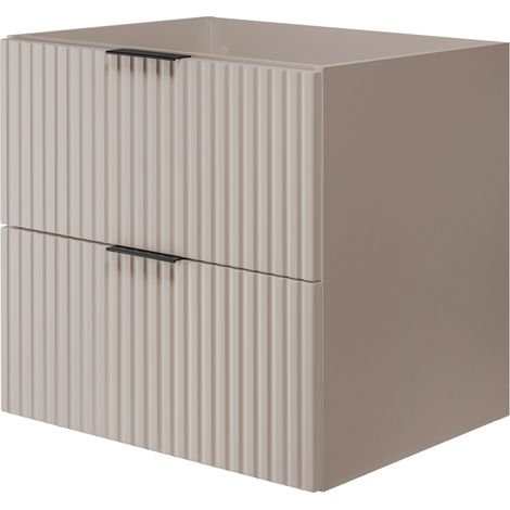Mobile lavabo, Cashmere, 60 x 57 x 46 cm, maniglia nera, senza piano di lavoro (1/5)