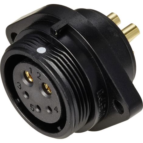 Weipu SP2113 Rundsteckverbinder 5-polig IP68 für Frontmontage (1/4)
