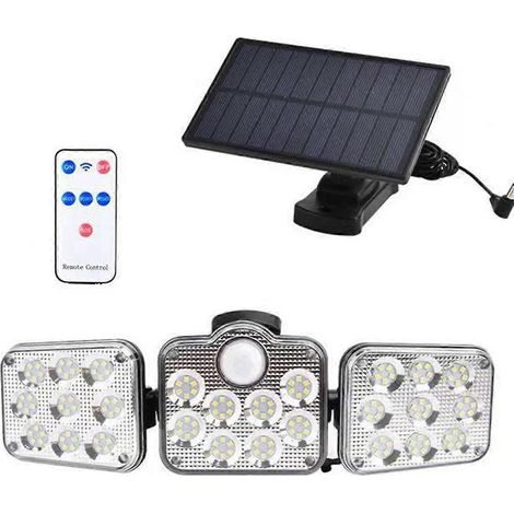 300 lm 138 LED-Solar-Außenleuchte mit Bewegungsmelder (1/5)