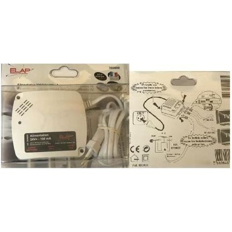 ALIMENATION220/24V 100MA POUR PREAMPLIFICATEUR TV REF 360000 ELAP HDME