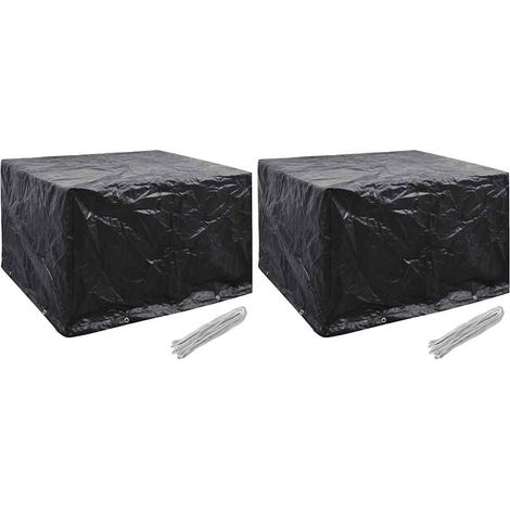 Garden Furniture Covers 2 pcs 8 Eyelets 135x135x90 cm vidaXL