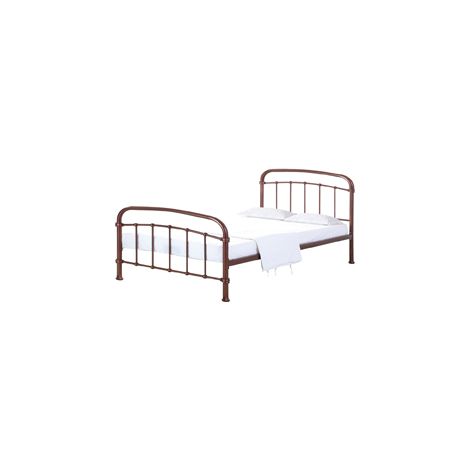 5 Feet Halston King Bed - Metal - L210 x W161 x H113 cm - Copper