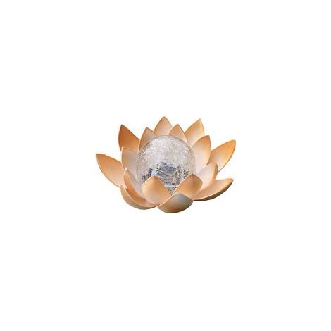 Lampe solaire fleur de lotus à LED, décoration écologique pour jardin –