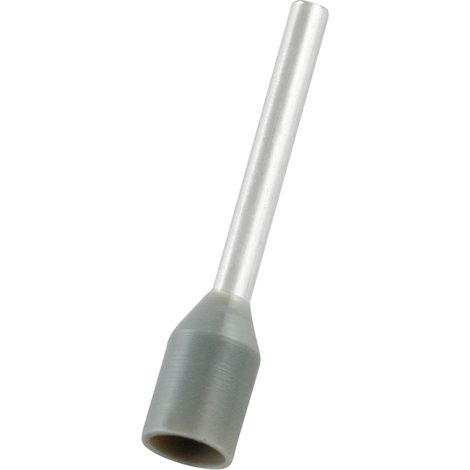 Embout de câblage RS PRO, 0.75mm², Gris, longueur 12mm