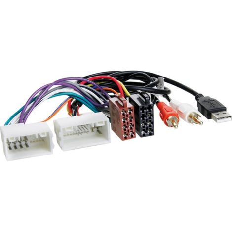 Faisceau ISO autoradio compatible avec Hyundai AUX USB
