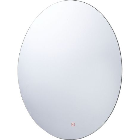 Specchio da Bagno a Parete Ovale con Illuminazione LED 60 x 80 cm Mazille