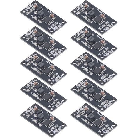 Lot de 10 modules de charge pour batteries NiMH/NiCd 1S, circuit imprimé robuste et résistant à l'usure.
