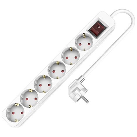 Regleta Enchufes 6 Tomas con Interruptor TM Electron (1,5 m) (1/5)