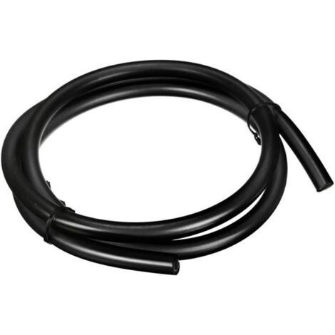 Tuyau d'essence moto pour petits moteurs, diamètre intérieur 5 mm, diamètre extérieur 8 mm, double couche, en caoutchouc, 1 m (noir) (1/4)