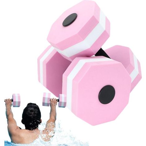 Poids pour Piscine 2 pièces portable antidérapant équipement sportif Barre D' pour Adolescents Adultes et Seniors Perte de Poids Natation en Extérieur Rivière et Lac Salle de Sport (1/5)