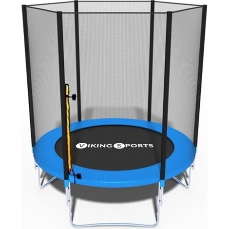Viking Choice – Trampoline 183 cm avec filet de sécurité – Charge maximale 90 kg – Tapis de saut élastique – Pieds en U pour stabilité (1/5)