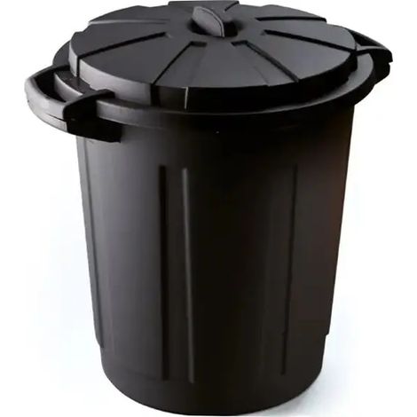 Secchio della spazzatura Mondex Nero Multicolore polipropilene 80 L