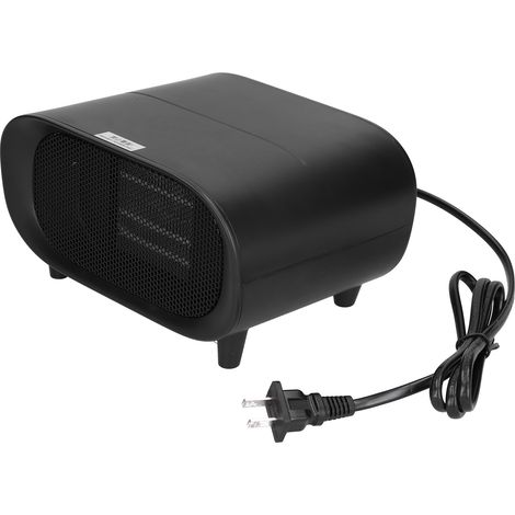 Radiateur de Bureau Portable, Petit Chauffage Électrique Rapide avec Arrêt Automatique - Noir (1/5)