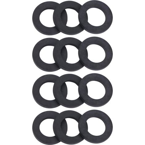 12pcs Anneau De Joint De Robinet De douche en Caoutchouc - Joint Torique Remplacement Tuyau D'Eau Étanchéité 3/4 (1/5)