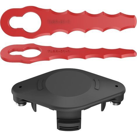 Tête double lames TLBR-01-1 – +2 lames – herbes hautes / épaisses – compatible Black & Decker A6481 / A6485 / AF-100 (1/5)