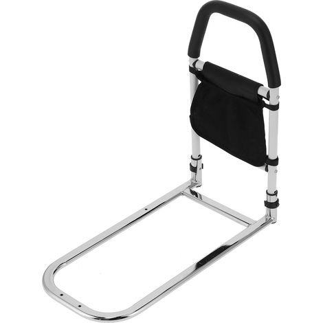 Garde de sécurité de Chevet, Rail D'assistance de Lit en Acier au Carbone Main Courante côté Lit Main Courante Barre D'appui Rails D'assistance de sécurité avec Poche de Rangement (1/5)