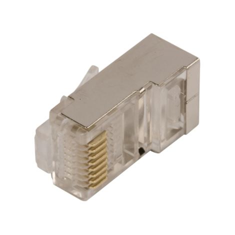 RJ45-Stecker Kat. 5e 8(8) 8P8C geschirmt X-ML-5F-IMP /100 Stück/