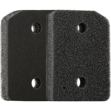 Trocknerfilterschwamm Filter Filtermatte Feinfilter für Trockner 2 Filter für Miele T1 Wäschetrockner und Wärmepumpentrockner Schwarz 20,7 × 15,7 (1/5)