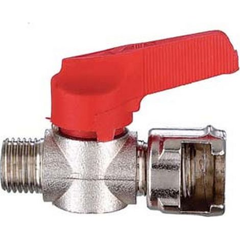 5PZ RUBINETTO LINEA FILETTATO MASCHIO DADO FRESATO attacco 1/4"M art.AIR 11