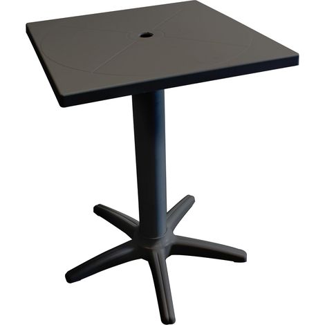 Table de Jardin Juve Anthracite 60 x 60 cm Polypropylene