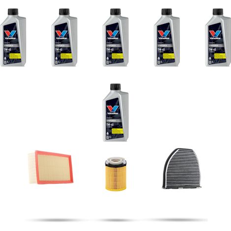Kit tagliando 3 FILTRI e 6L OLIO compatibile con Mercedes Classe E (w212) 180 115kw dal 2013 (1/5)
