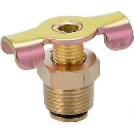 Pièce de rechange pour robinet de purge d'eau en laiton NPT 5 x 3/8" pour réservoir d'air 5 pièces (1/5)