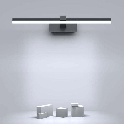 Lampe Miroir Salle de Bain LED 40cm Moderne - 9W 720lm Blanc Froid 6000K Aluminium/Plastique - AC100-240V pour Maquillage/Rasage (1/4)