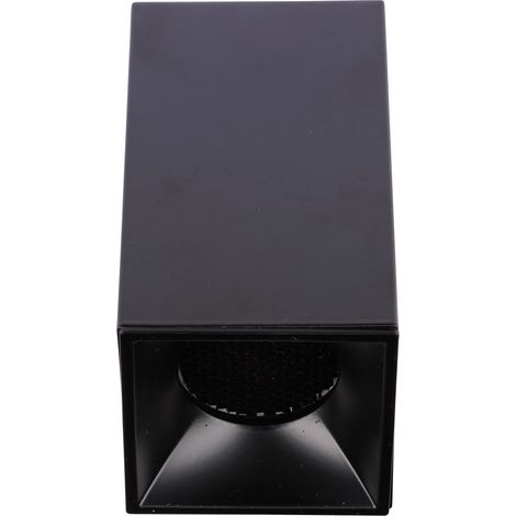 Plafonnier ANOVI UNIVERSAL LED 120mm SWITCH carré noir mat - EUROPOLE - 29011016