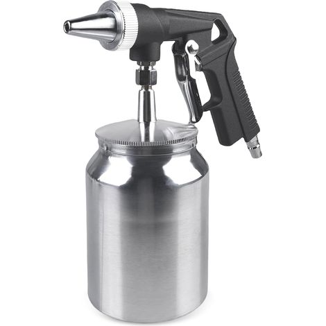 Pistolet de sablage 6 mm avec pulvérisateur, alliage d'aluminium, pistolet de sablage avec buse, sablage (1/5)