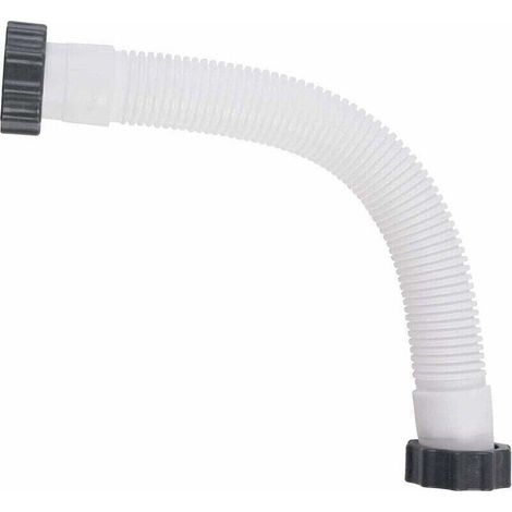 Tubo flessibile di ricambio per filtro e pompa della piscina – bianco, 40,6 cm, compatibile con tutti i modelli, in PVC rinforzato
