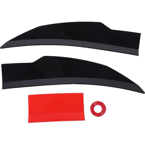 Spoiler posteriore universale per auto, spoiler regolabile per il cofano con forte presa, nero lucido, rosso, 117-128 cm.