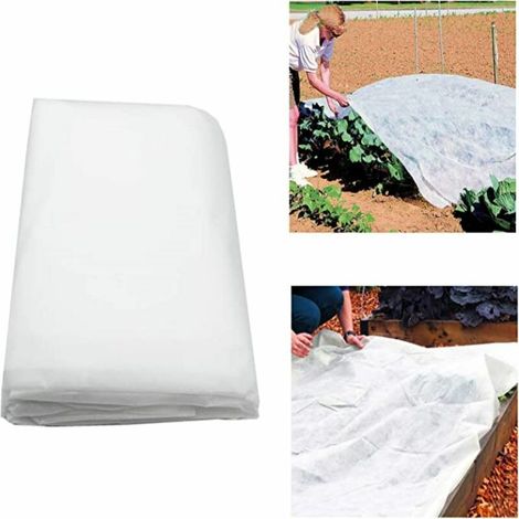 [JAMAIS UTILISÉ] Voile d'hivernage en rouleau - 2 x 10 m - 30 g/m2 - Blanc (1/4)