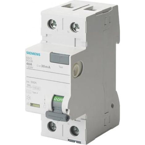 Siemens Interruptor diferencial Tipo F 25A 30mA 230V 2TE