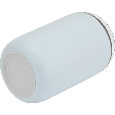 Großer, tragbarer Kaffeebecher aus isoliertem Edelstahl mit Silikonbeschichtung, blau, ideal für Zuhause, Geburtstagsgeschenk (1/5)