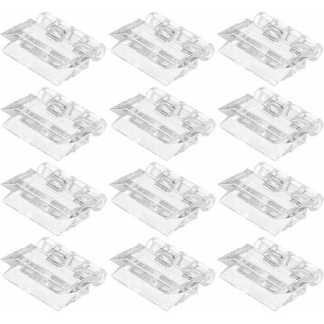12 Stück faltbares Mini-Scharnier, transparentes Acryl-Kunststoff-Scharnier, geeignet für Klavier, Tür, Schrank, 25 mm, 33 mm