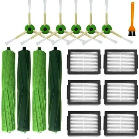 Pour IRobot Roomba I3, I3+, I4, I6, I6+, I7, I7+, I8, I8+, E5, E6, E7, Robot Aspirateur Brosse LatéRale Principale Filtre Hepa (1/5)