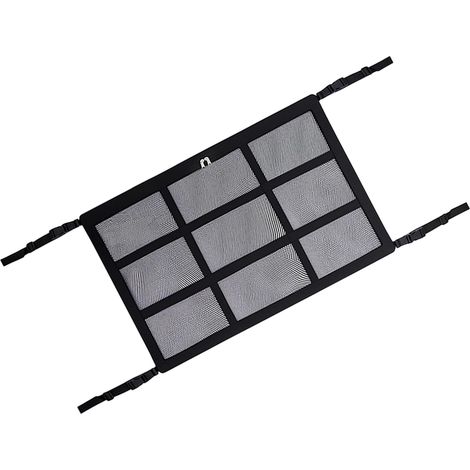 Rete di carico per auto, 70 x 50 cm, per riporre gli oggetti, Rete di carico a doppio strato, Rete di carico, Cielo, Rete di carico, Camper, Tettuccio per quattro braccioli sul tetto di auto, jeep, fu (1/5)