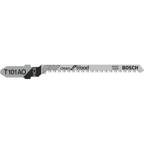 Stichsägeblatt T 101 AO, Clean for Wood, 3er-Pack