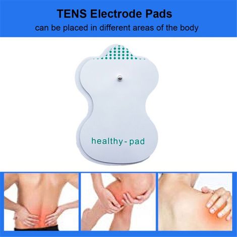 Électrode de remplacement adhésive pour unités TENS, stimulateur musculaire numérique Non tissé, tampons de Machine Tens (1/5)