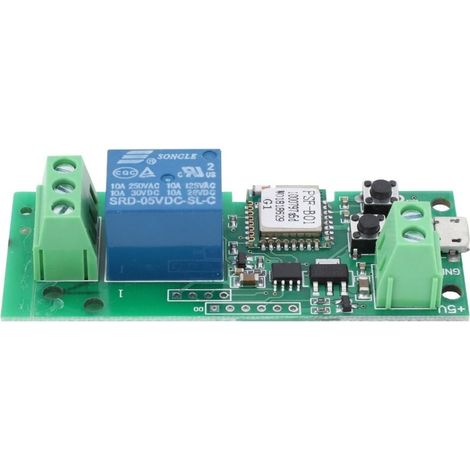 Switch Smart WIFI 1 channel, DC 5V Output Passive Module Relay, Ewelink APP Control WIFI compatible with Alexa/Google Home, switch Inching/autobloquant (1/5)