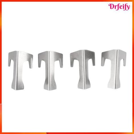 Plaque chauffante pour gril - - Weber bouilloire classique - Inox - 5 cm distance - Lot de 4 (1/4)