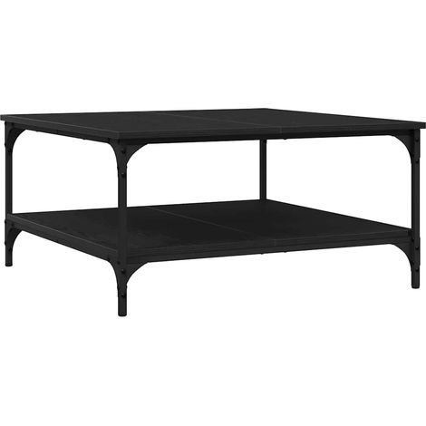 Maison Exclusive - Couchtisch Schwarz Eichen-Optik 80 x 80 x 40 c