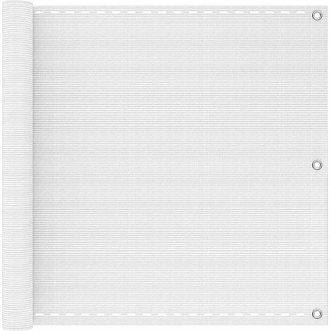Pantalla de Balcón Blanco 75 x 700 cm HDPE y aluminio vidaXL
