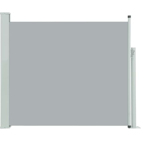 INLIFE Auvent latéral rétractable de patio 100x300 cm Gris (1/5)
