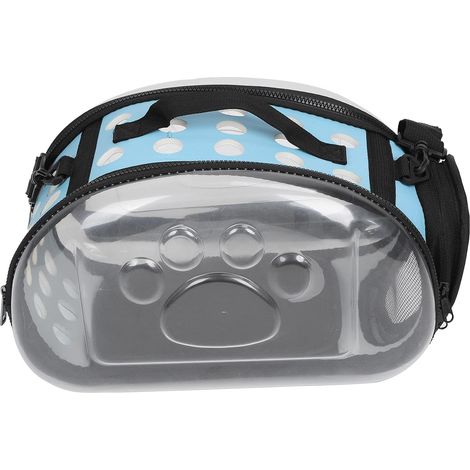 Sac de transport pliable pour animaux de compagnie, sac transparent portable en forme de capsule spatiale, sac à main pliable, sac à dos souple pour chatons, petits chiens, idéal pour les voyages, les (1/5)