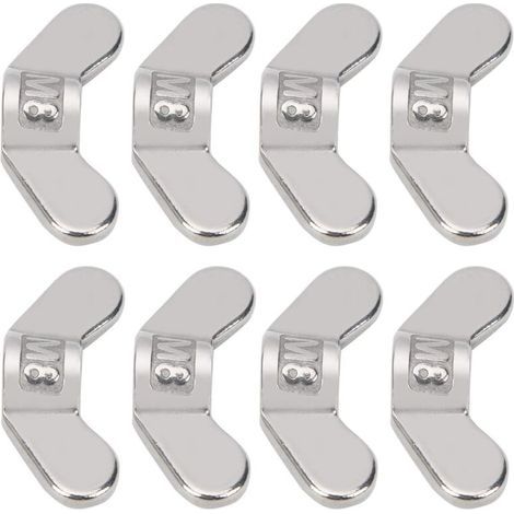 Lntyq Lot de 10 écrous à ailettes M8 en acier inoxydable 304 (1/5)