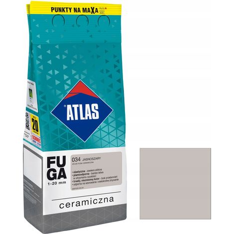 Mortero cerámico Atlas 2 kg gris claro
