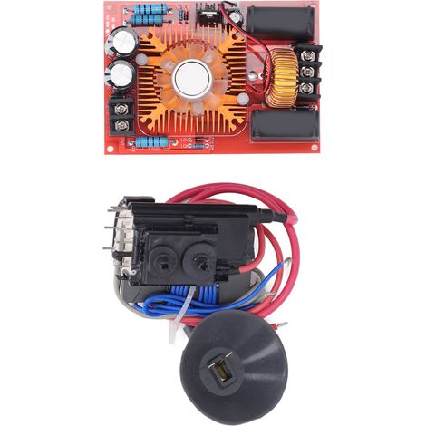 ZVS-Spulentreiberplatine (Nullspannungsschaltplatine) für Flyback-Spulenheizmodul mit Lüfter, DC 12–30 V, 250 W (1/5)