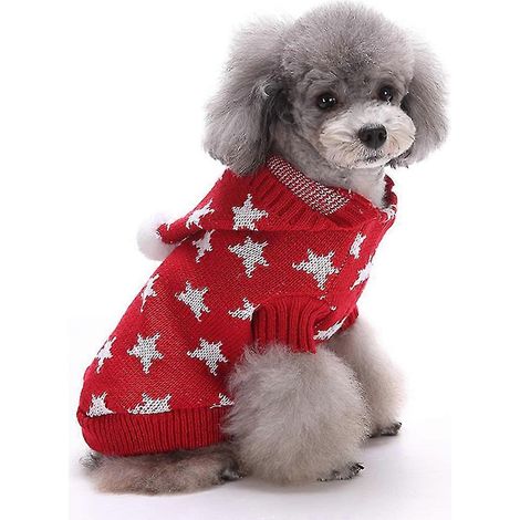 Ropa para perros Ropa navideña para mascotas Sudadera con capucha para perros (1/5)