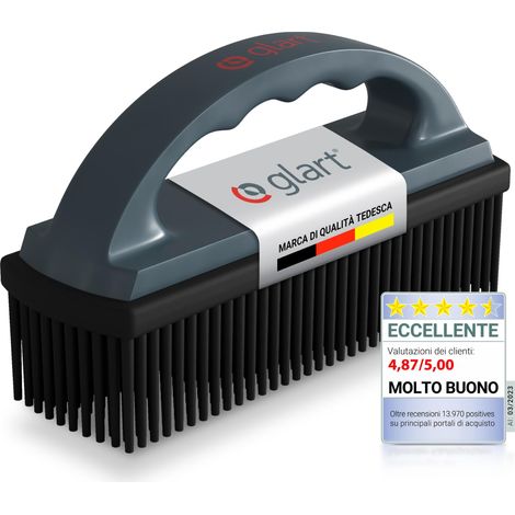 Glart 45THB Premium Spazzola per Cani, Spazzola per Pelo di Animali, Rimuove Pelo e Sporcizia da Tutti i Sedili Auto, Rivestimenti, Moquette, Antracite/Nero, per Auto, Casa, Ufficio (1/4)
